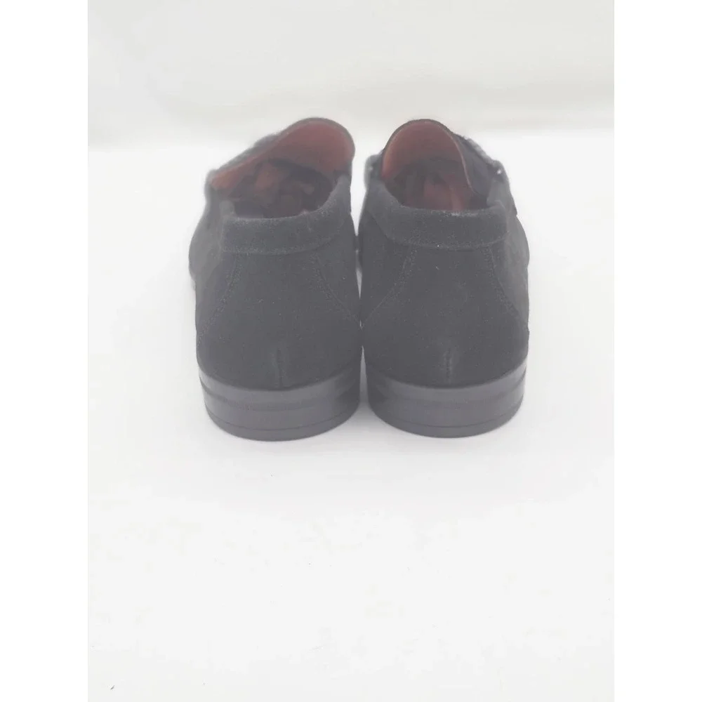 Stacy Adams Loafers Mens 11.5M Black  Suede Bit Detail 25224-008